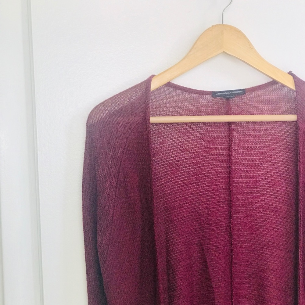 Burgundy sweater, perfect for fall!